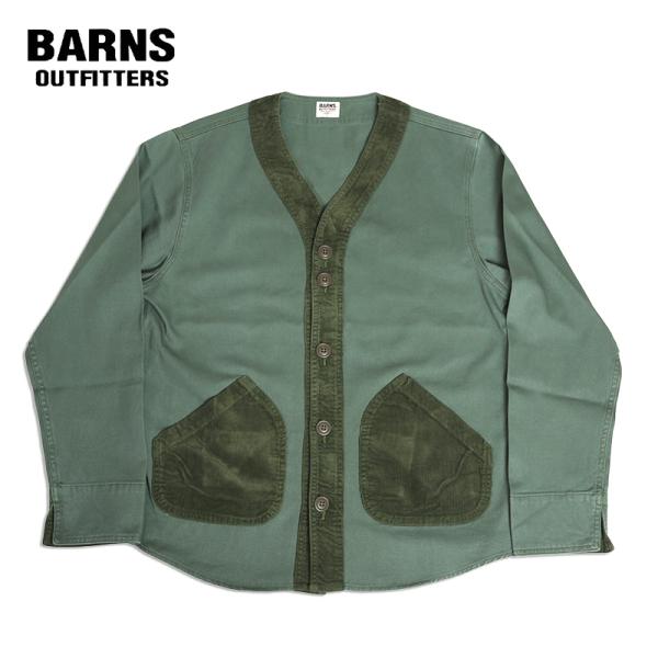 新品　バーンズ　ベースボールカーディガン　XL BARNS OUTFITTERS BARNS/バーンズ ベースボールカーディガン