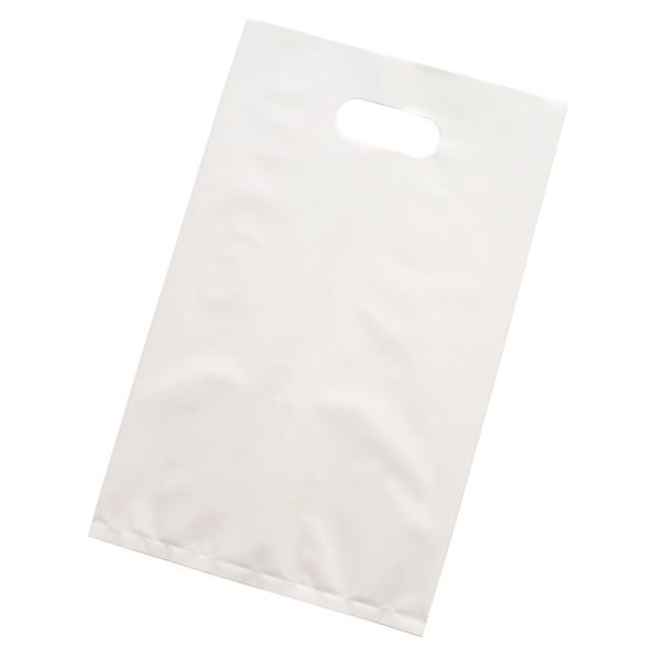 手提げ袋 買い物袋 A4用 LDカラーポリ袋 25-40 ホワイト ケース単位 500枚 250x400mm