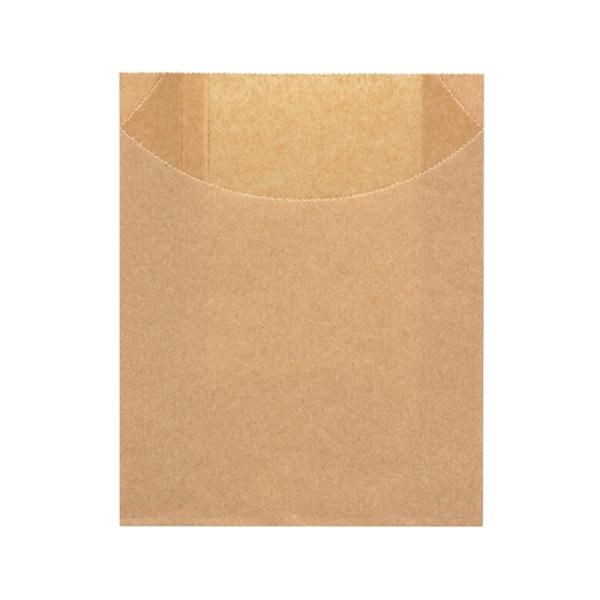 ノンフッ素の耐油袋です。ポテトやコロッケなどの総菜を入れるのに適した袋です。この商品はPFASフリー耐油紙を使用しています。ワックスも、ポリラミも、有機フッ素化合物もなし、身体にも環境にも優しい、有機フッ素化合物（PFAS）不使用のフッ素フ...