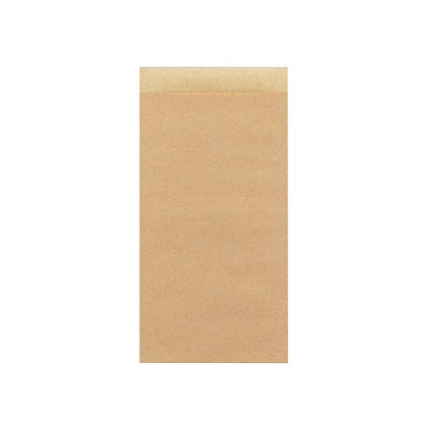 ポリエチレン不使用の環境にやさしい商品です。水性バリアコーティングにより耐油性、耐水性、生分解性があります。耐油加工がされているのでお惣菜や揚げ物を入れるのに適しています。袋の上部の片側が20mm短くなっており、袋が開きやすくなっています。...