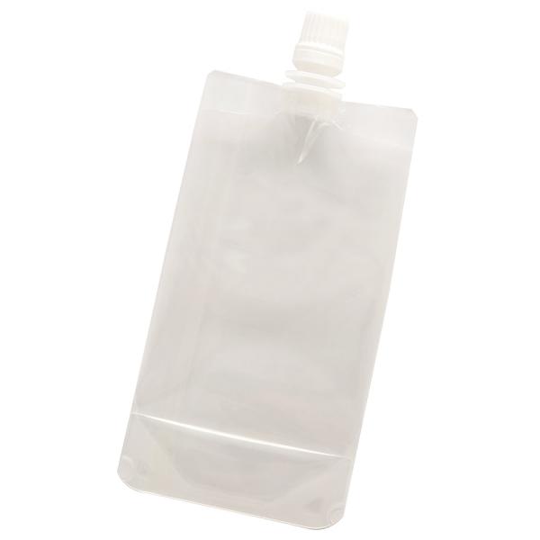 注ぎ口（飲み口）付きのスパウト袋です。スクイーズ性を持たせたスタイリッシュな形状ですので、半固形か粘体物の充填用途に適しています。持ちやすい円筒形です。他のスパウト製品では有るサイドシール部分を無くすことでダウンサイジングを実現。柔らかく、...