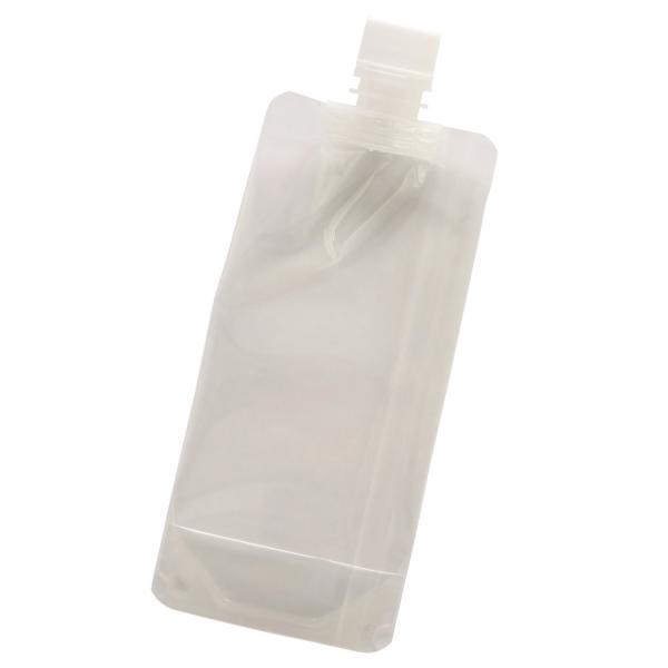 注ぎ口（飲み口）付きのスパウト袋です。スクイーズ性を持たせたスタイリッシュな形状ですので、半固形か粘体物の充填用途に適しています。持ちやすい円筒形です。他のスパウト製品では有るサイドシール部分を無くすことでダウンサイジングを実現。柔らかく、...