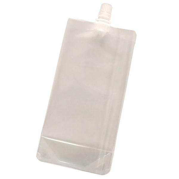 注ぎ口（飲み口）付きのスパウト袋です。スクイーズ性を持たせたスタイリッシュな形状ですので、半固形か粘体物の充填用途に適しています。持ちやすい円筒形です。他のスパウト製品では有るサイドシール部分を無くすことでダウンサイジングを実現。柔らかく、...