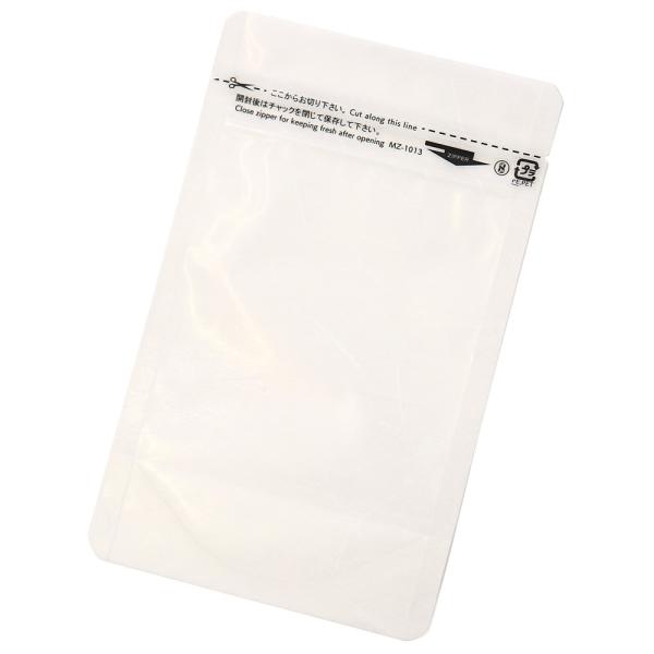 ・チャック付き、底マチ付き。中身を入れて直立させ展示できるスタンドタイプの袋です。・食品の酸化を防いで鮮度保持に役立つ防湿性、ガスバリア性に優れています。脱酸素剤の使用も可能です。・チャック上部分にシーラーを使用してヒートシール（熱圧着）し...