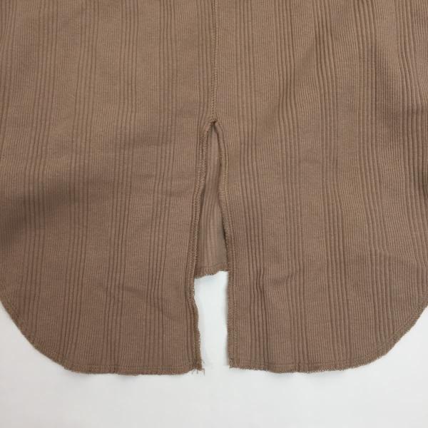 URBAN RESEARCH アーバンリサーチ 前後差スリットトップスカットソー ベージュ