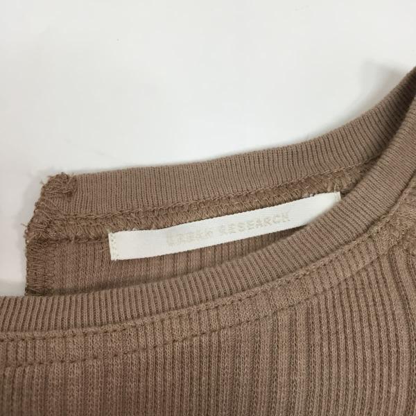 URBAN RESEARCH アーバンリサーチ 前後差スリットトップスカットソー ベージュ