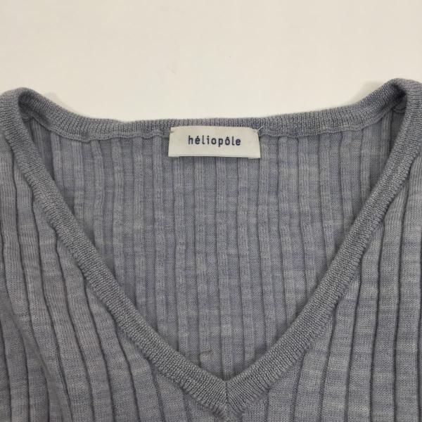 heliopole エリオポール リブニットカットソー ウール 長袖