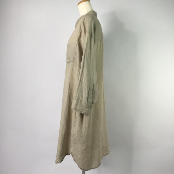 Mila Owen ミラオーウェン 19SS FRENCHI LINE ビッグシルエットリネンシャツ ワンピース