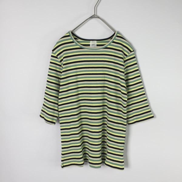 IENA イエナ 19SS テレコボーダークルーネックプルオーバー 5分丈カットソー トップス