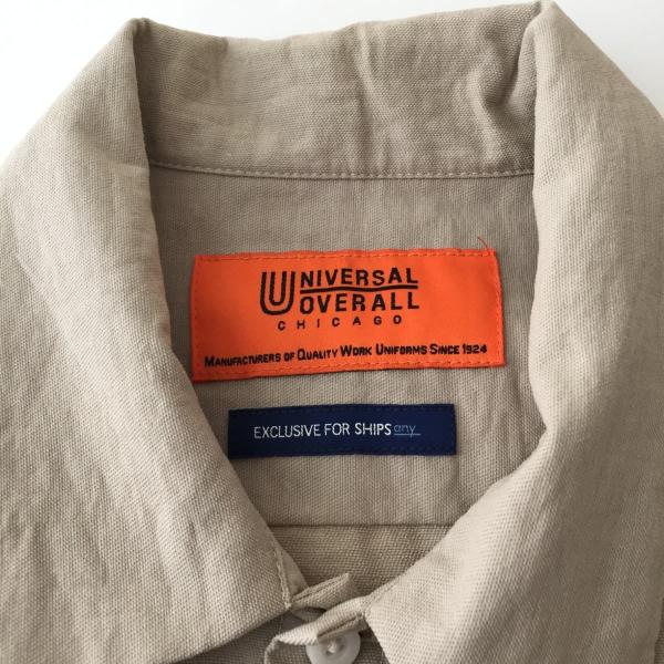 UNIVERSAL OVERALL×SHIPS any ユニバーサルオーバーオール×シップス 別注 シャツジャケット ライトアウター メンズ