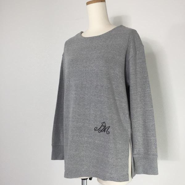 blanc blue minute ブランブルーミニッツ 長袖カットソー ロングTシャツ ロンＴ コットン 刺繍
