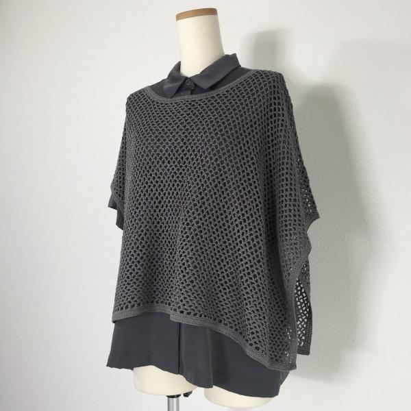 21SS Ameri VINTAGE アメリヴィンテージ MANYWAY KNIT VEST SET SHIRT メッシュニットベストセットシャツ ブラウス