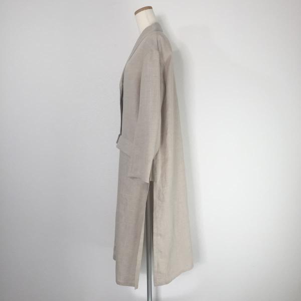 CHEVRE シェーブル Long Coat Linen リネン ロングコート ジャケット ナチュラル 生成り