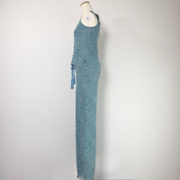 20SS Ameri アメリヴィンテージ ZOE 2WAY PETITE KNIT ZOE JACQUARD KNIT PANTS トップスパンツセットアップ