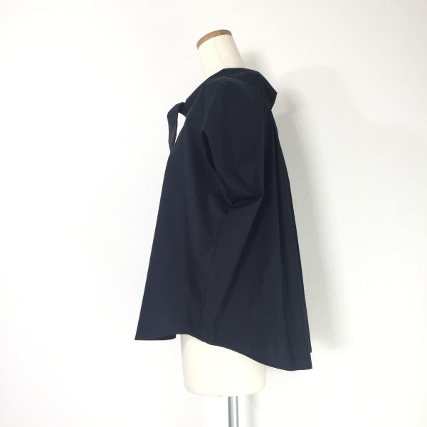 20SS Ameri VINTAGE アメリヴィンテージ 2WAY BACKWARDS SHIRT タイカラーシャツブラウス 前後スタンドネック