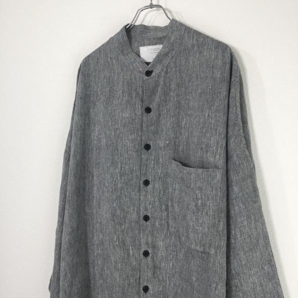 FLIPTS&DOBBELS フィリップスダブルス リネンスタンドカラーシャツ ジャケットブルゾン メンズ オーバーサイズ