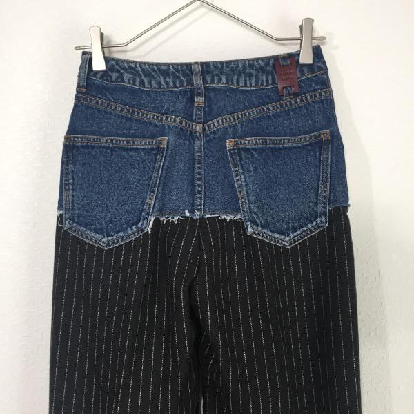 Ameri VINTAGE アメリヴィンテージ DENIM COMBINE PANTS デニムウールワイドパンツ 24