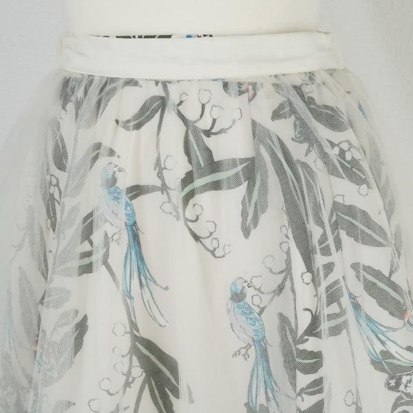 Ameri アメリ LILLY BELL TULLE SK リリーベルチュールスカート ロング すずらん花柄