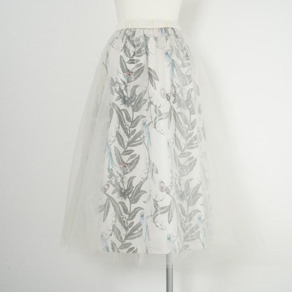 Ameri アメリ LILLY BELL TULLE SK リリーベルチュールスカート ロング すずらん花柄