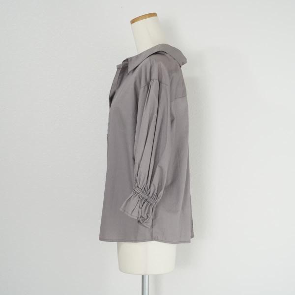 未使用 Ameri アメリ PUFF SLEEVE SHIRTS パフスリーブシャツ ブラウス ギャザートップス コットン