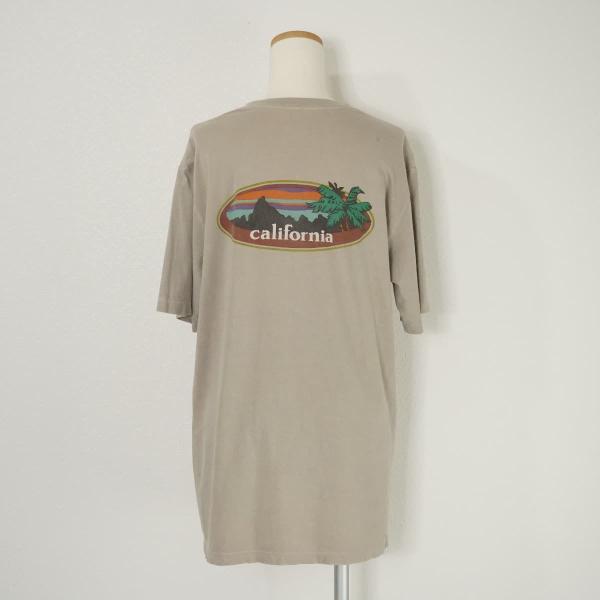 Deuxieme Classe ドゥーズィエム クラスバックプリントTシャツ ダメージ加工 トップス ベージュ california