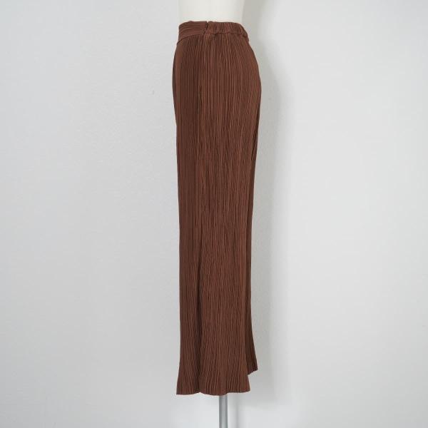 Ameri アメリ OTONA PLEAT PANTS オトナプリーツパンツ ワイドパンツ ブラウン