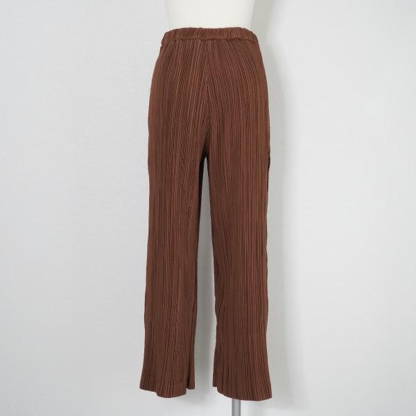 Ameri アメリ OTONA PLEAT PANTS オトナプリーツパンツ ワイドパンツ ブラウン