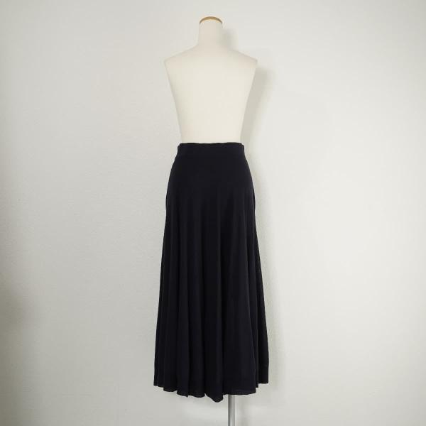 ADIEU TRISTESSE Adieu Tristesse flair long skirt knitted skirt navy blue 