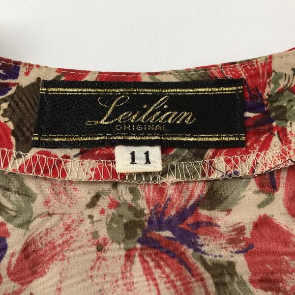 Leilian レリアン シアーカシュクールジャケット ブラウス トップス 花柄
