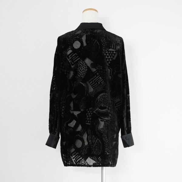 Leilian レリアン シアーベルベットジャケット 羽織り トップス ラメ 黒