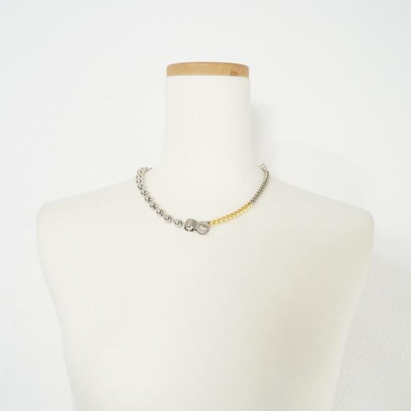 Ameri アメリヴィンテージ Bijou R.I ビジューアールアイ Huge Ball Chain Necklace ボールチェーンネックレス シルバーゴールド