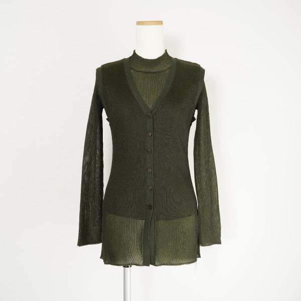 Ameri 未使用 21AW アメリ VEST LAYERED RIB KNIT ベストレイヤード  