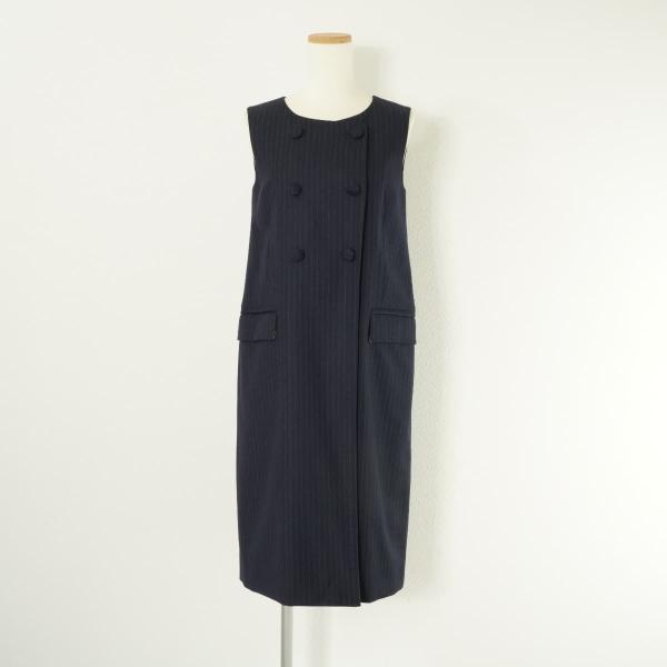 EFFE BEAMS 定価4.1万 エッフェ ビームス ストライプ ロング ジレ 