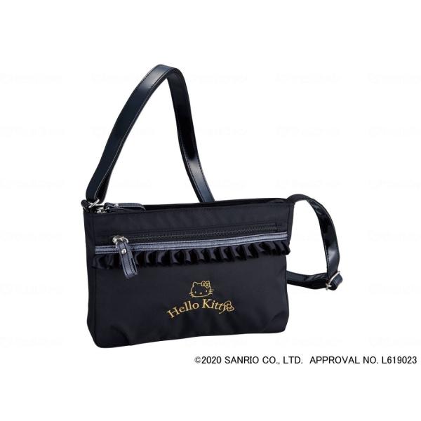 ウェルファン ショルダーバッグ(ハローキティ) ブラック 011101 fukushikun_302615112001