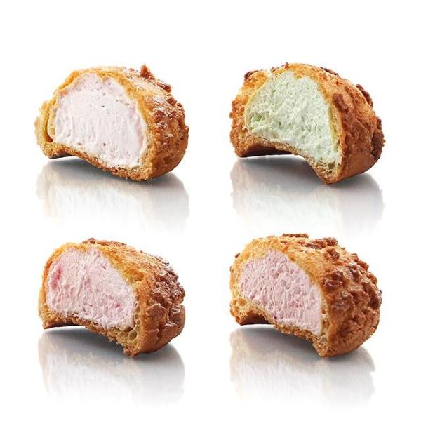 ザクザク食感のクッキーシューにふくしま自慢のあかつき桃のクリームがたっぷり入った「桃香」。今回「桜香」「梅香」「香の苺」が加わり４つの味が楽しめるようになりました。国産純生クリーム３種類をブレンドし、砂糖や香料の使用を抑えた上品でやさしい甘...
