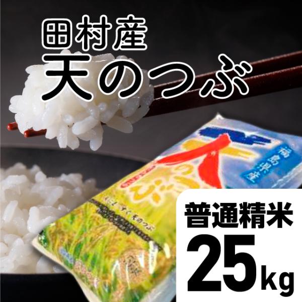特別価格【令和7年産】天のつぶ 普通精米 25kg 福島県 田村市 送料込 天のつぶ精米