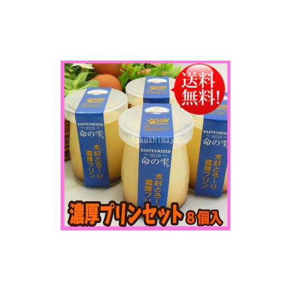 パスチャライズ 濃厚 プリン 8個セット 木村ミルクプラント