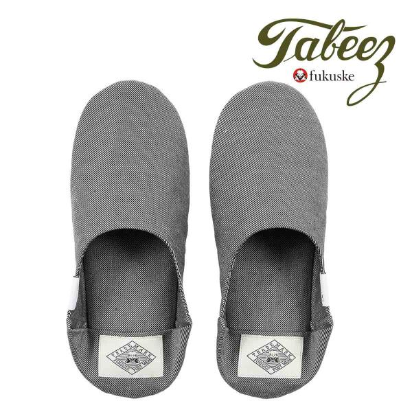 スリッパ バブーシュ ユニセックス Tabeez(タビーズ)×COTTON∞ 9701-090 婦人 女性 フクスケ fukuske 福助 公式