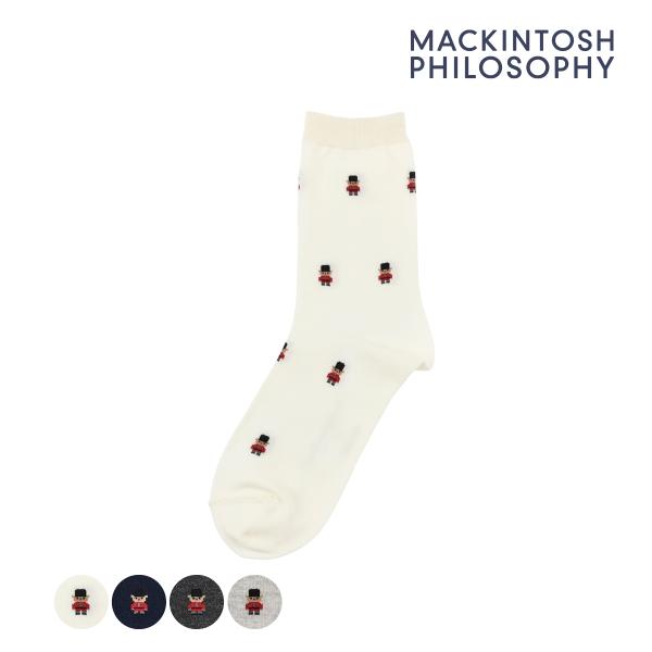 MACKINTOSH PHILOSOPHY(マッキントッシュフィロソフィー) 靴下 クルー丈 バッキンガムベア (3307-836)福助 fukuske ふくすけ