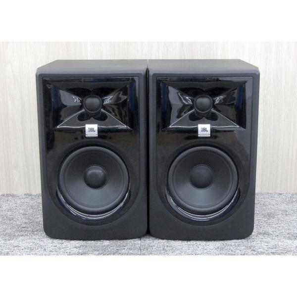 美品　JBL 305P MKⅡ スタジオスピーカー　ペア(2台) JBL 305P MkII 双方向スタジオモニタースピーカー ペア パワード 12.7
