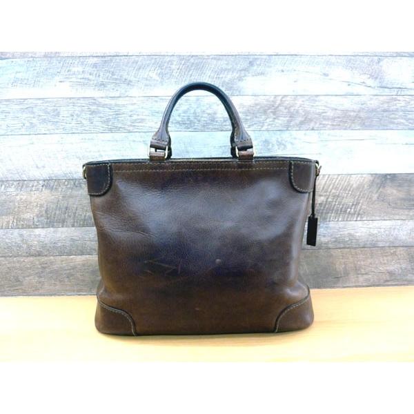 Herz Organ／トートバッグ／ブラウン HERZ/ヘルツ オルガン レザートートバッグ ブラウン : リサイクル