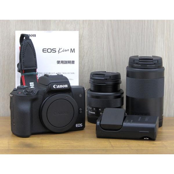Canon キャノン ミラーレス一眼カメラ EOS Kiss M ダブルズームキット