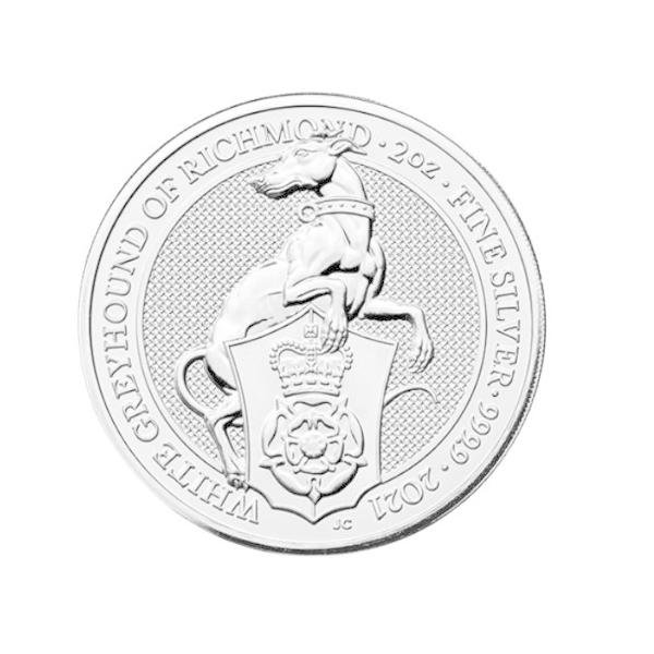 メーカー直送】 英国2021年 1オンス銀貨 クイーンズビースト プルーフ