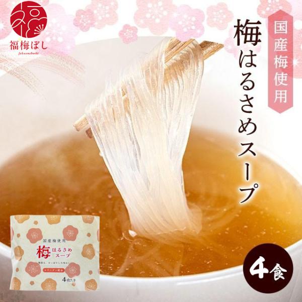 梅干し 梅はるさめスープ　4食入り ポイント利用