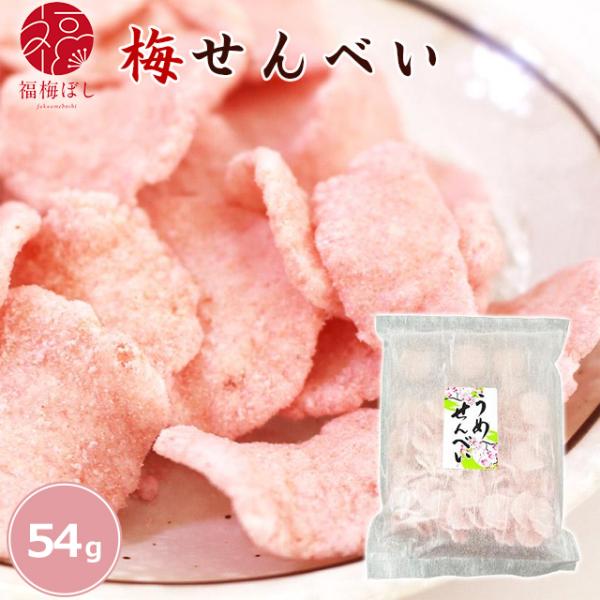 うめせんべい 54g入  梅 ウメ お菓子 おつまみ 煎餅 和菓子　お取り寄せ グルメ ポイント利用