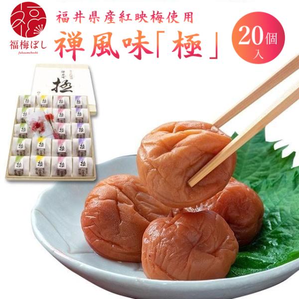 母の日 2026 プレゼント ギフト 梅干し 60代 70代 80代 食品 送料無料　クーポン　禅風味『極』20粒入　カーネーション フラワー　 花 ポイント利用