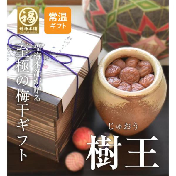 梅干し プレゼント ギフト お取り寄せグルメ 食品 贈り物 はちみつ梅 和歌山 南高梅 贈答 お礼 お返し 壷入り 【樹王（じゅおう）】