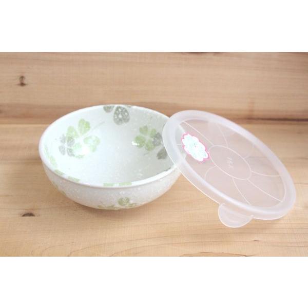蓋付き 食器 レンジ対応 保存容器 美濃焼 ノンラップ小鉢 クローバー 大 Nonra030 和食器通販 和の花 通販 Yahoo ショッピング