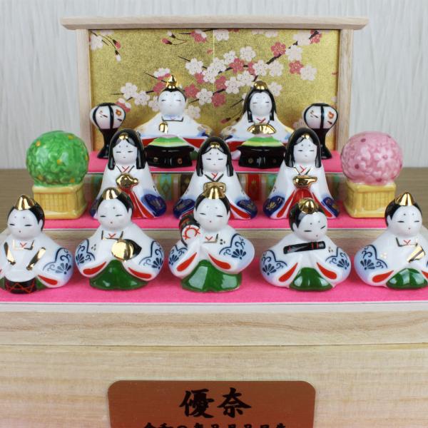 雛人形 ケース飾り ケース入り コンパクト (色彩雛華小紋 アクリル