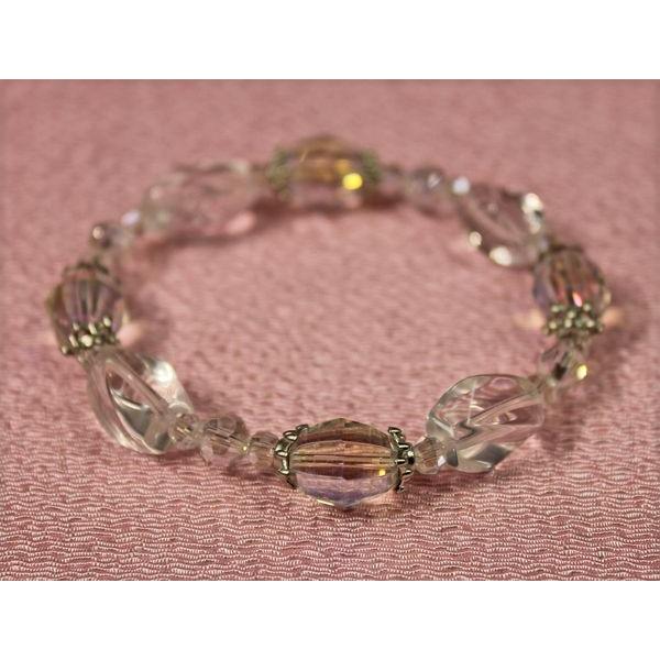 No.40 天然石 お守り ブレスレ ルビーinカイヤナイト 1 ルビー